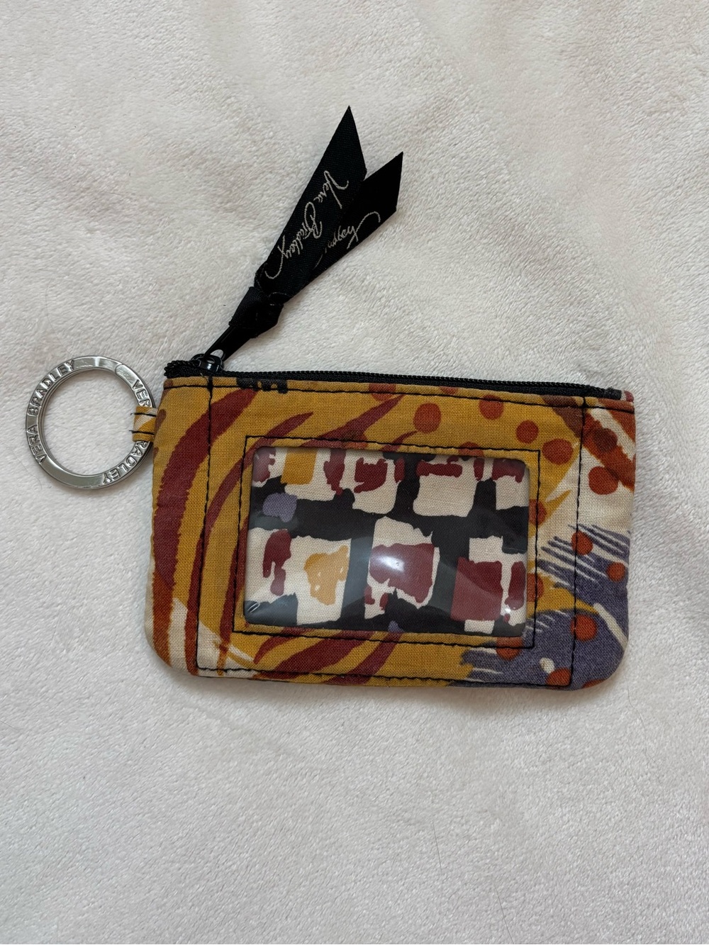 Vera Bradley Zip ID Case - Painted Feathers
